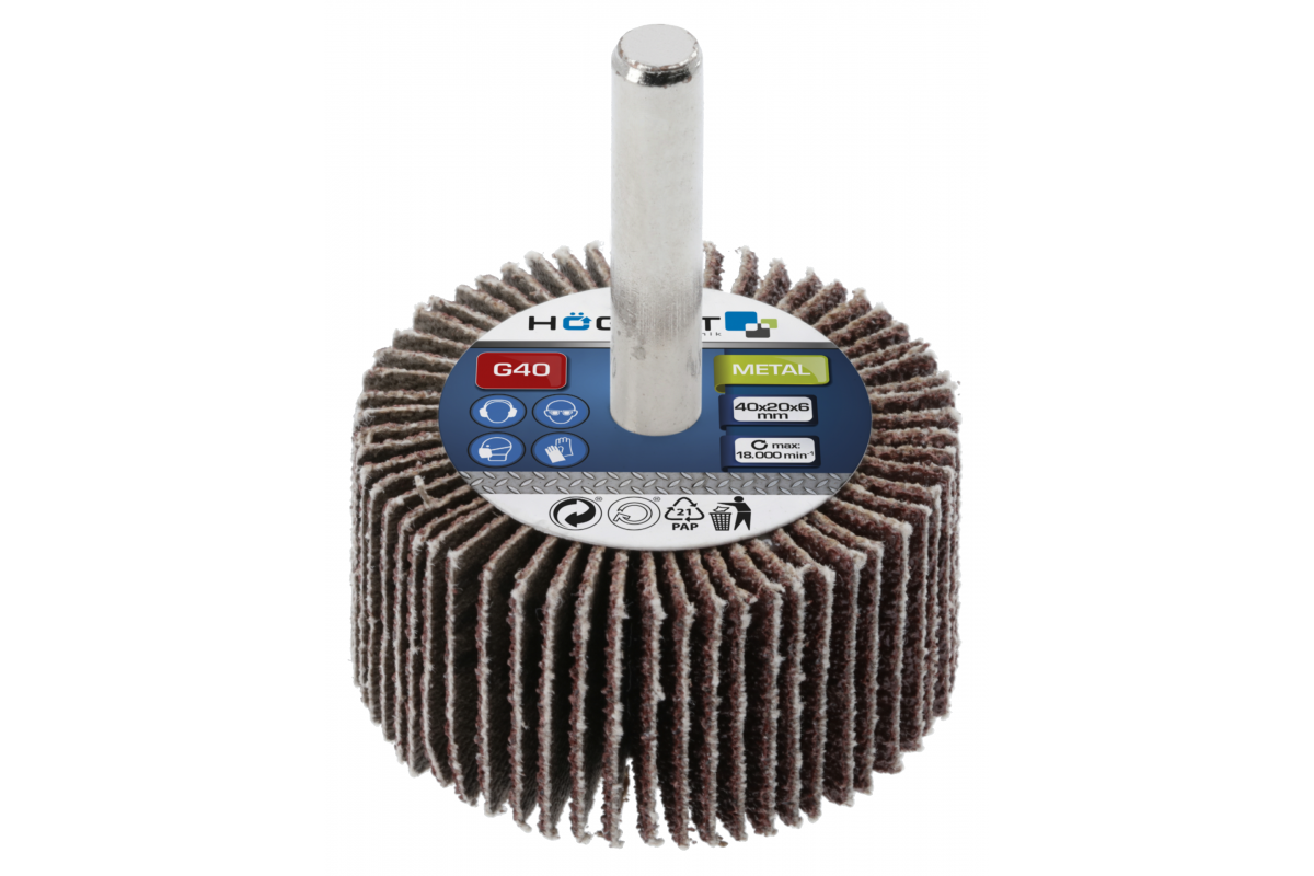 Круг пелюстковий з хвостовиком 40x20x6 G100